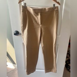 Ann Taylor cuffed tan pants 10p